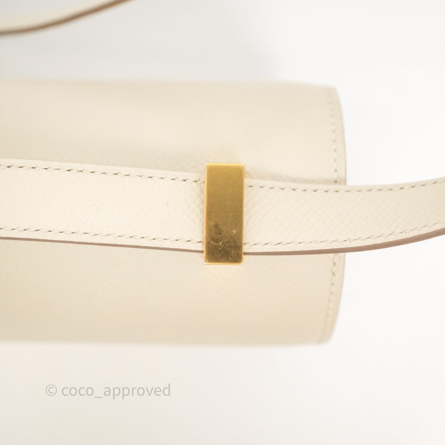 Hermès Constance 24 Craie 10 Epsom Gold Hardware