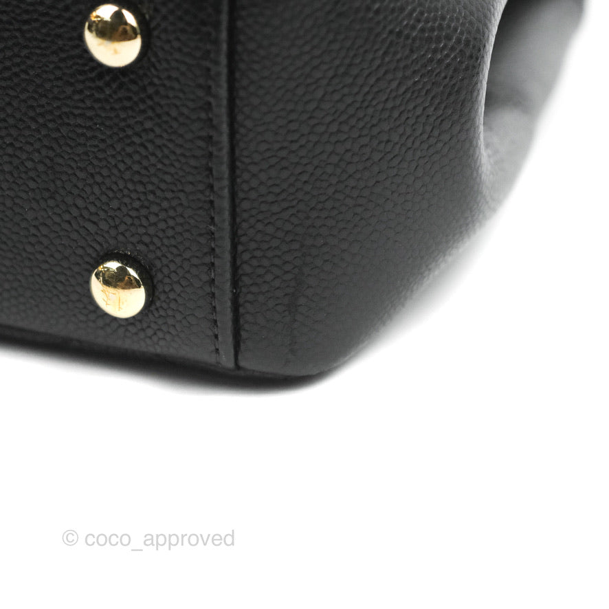Chanel Quilted Small Business Affinity Flap Black Caviar Gold Hardware