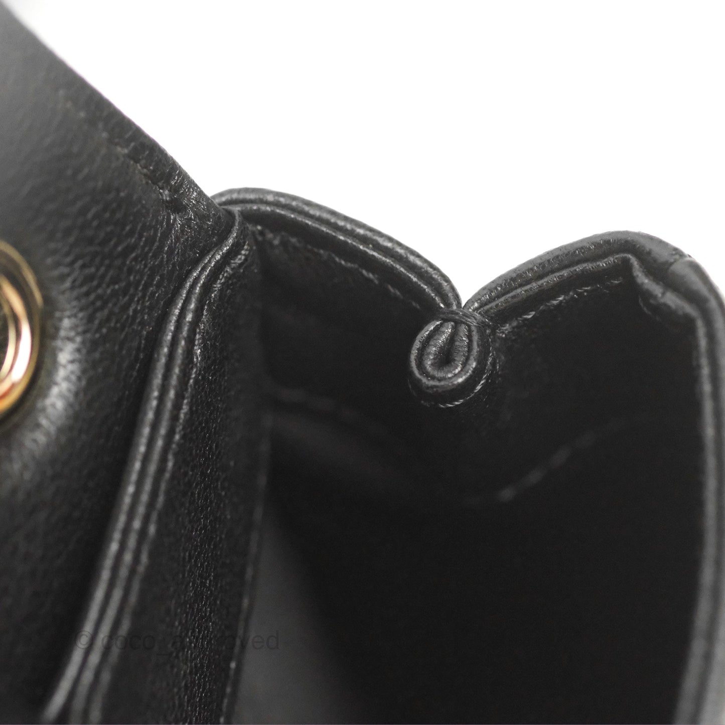 Chanel Chevron Mademoiselle Flap Bag Black Sheepskin Gold Hardware