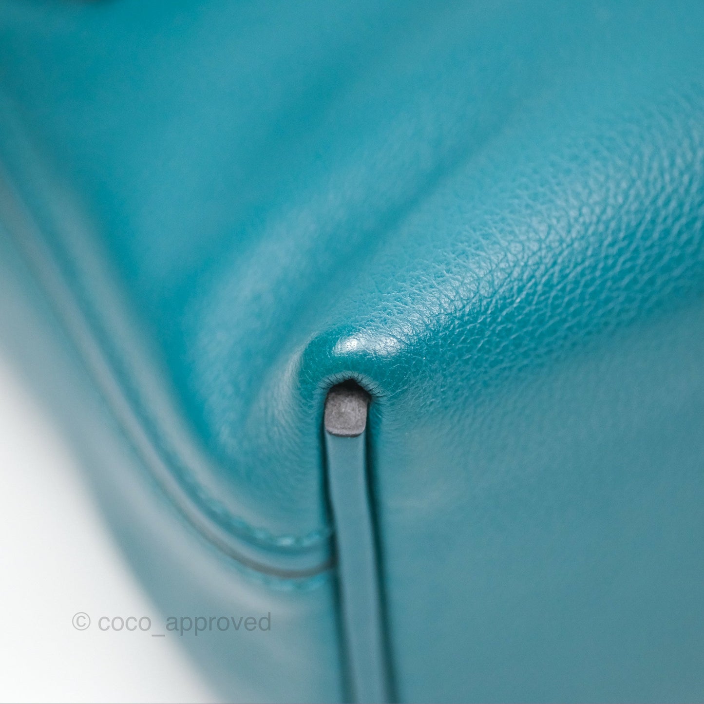 Hermès 24/24 21 Mini Vert Bosphore Evercolor Swift Palladium Hardware