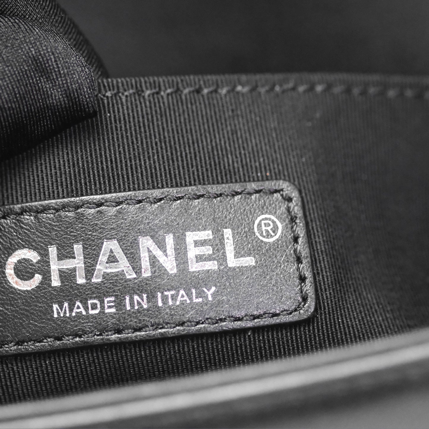 Chanel Small Boy Black Lambskin Ruthenium Hardware
