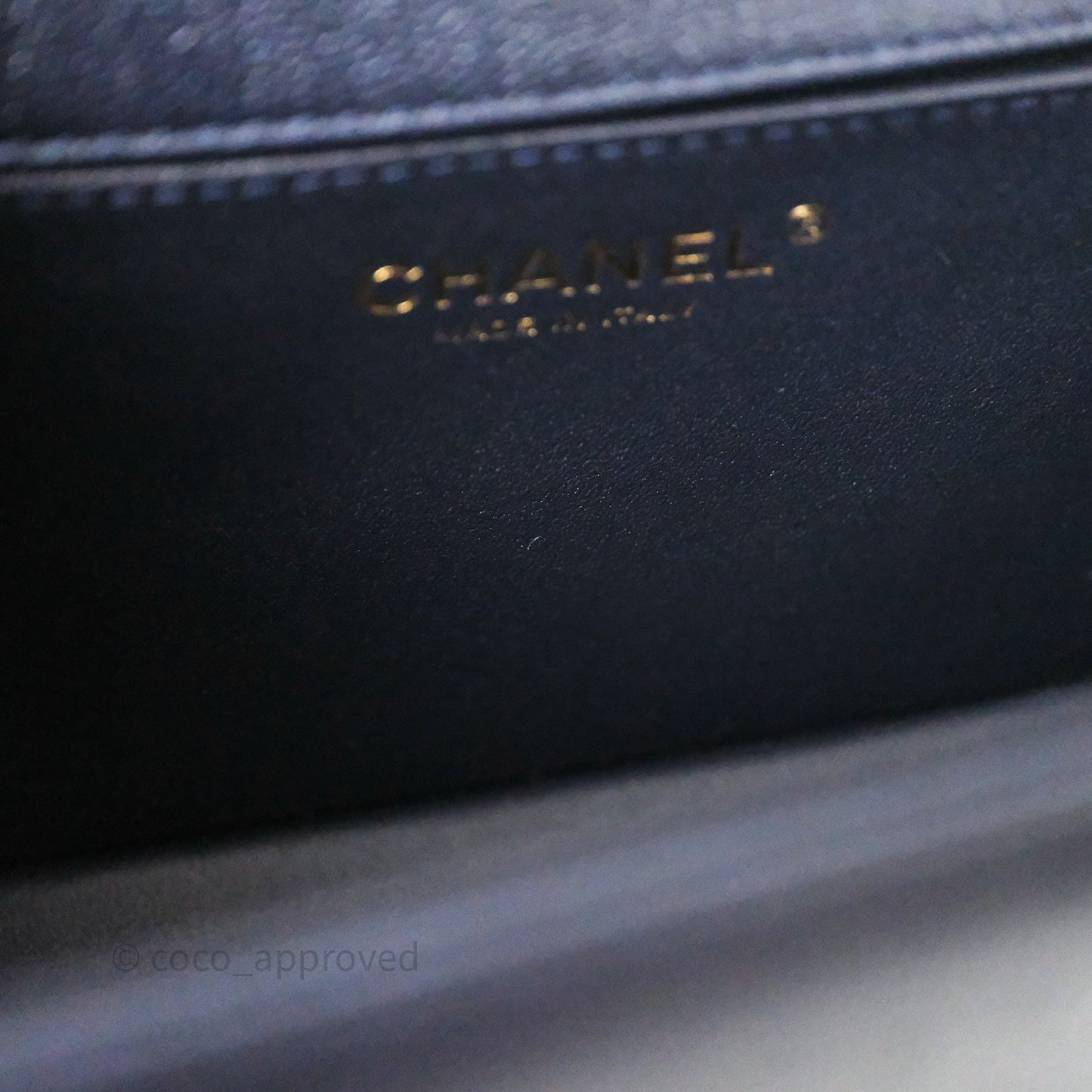 Chanel Quilted Medium Boy Dark Navy Caviar Aged Gold Hardware