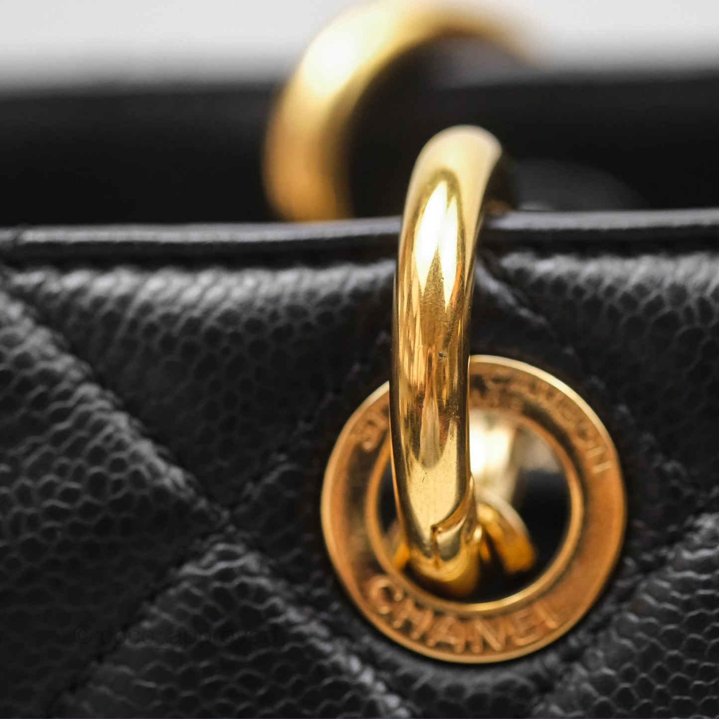 Chanel GST Black Caviar Gold Hardware