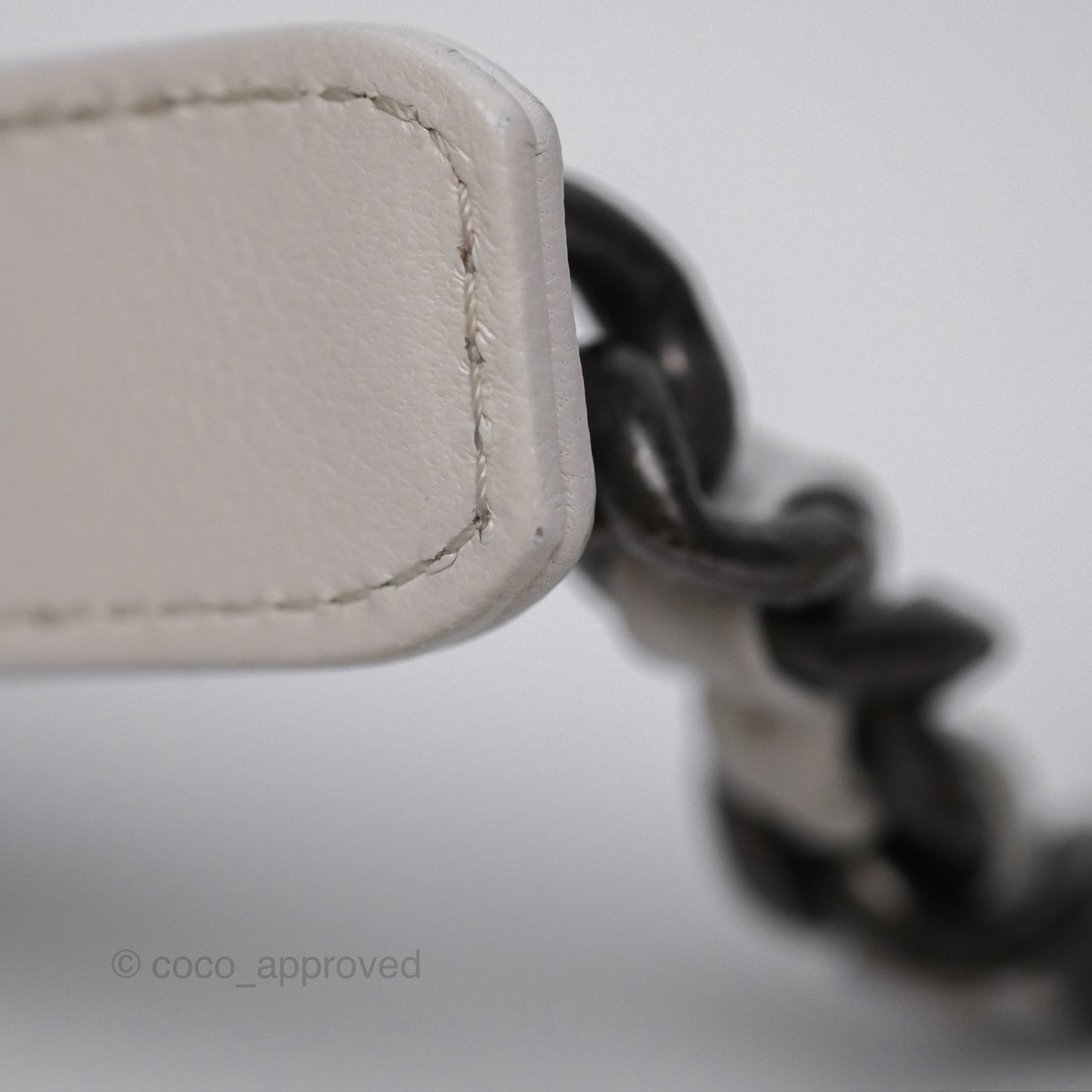 Chanel 19 Small White Mixed Hardware