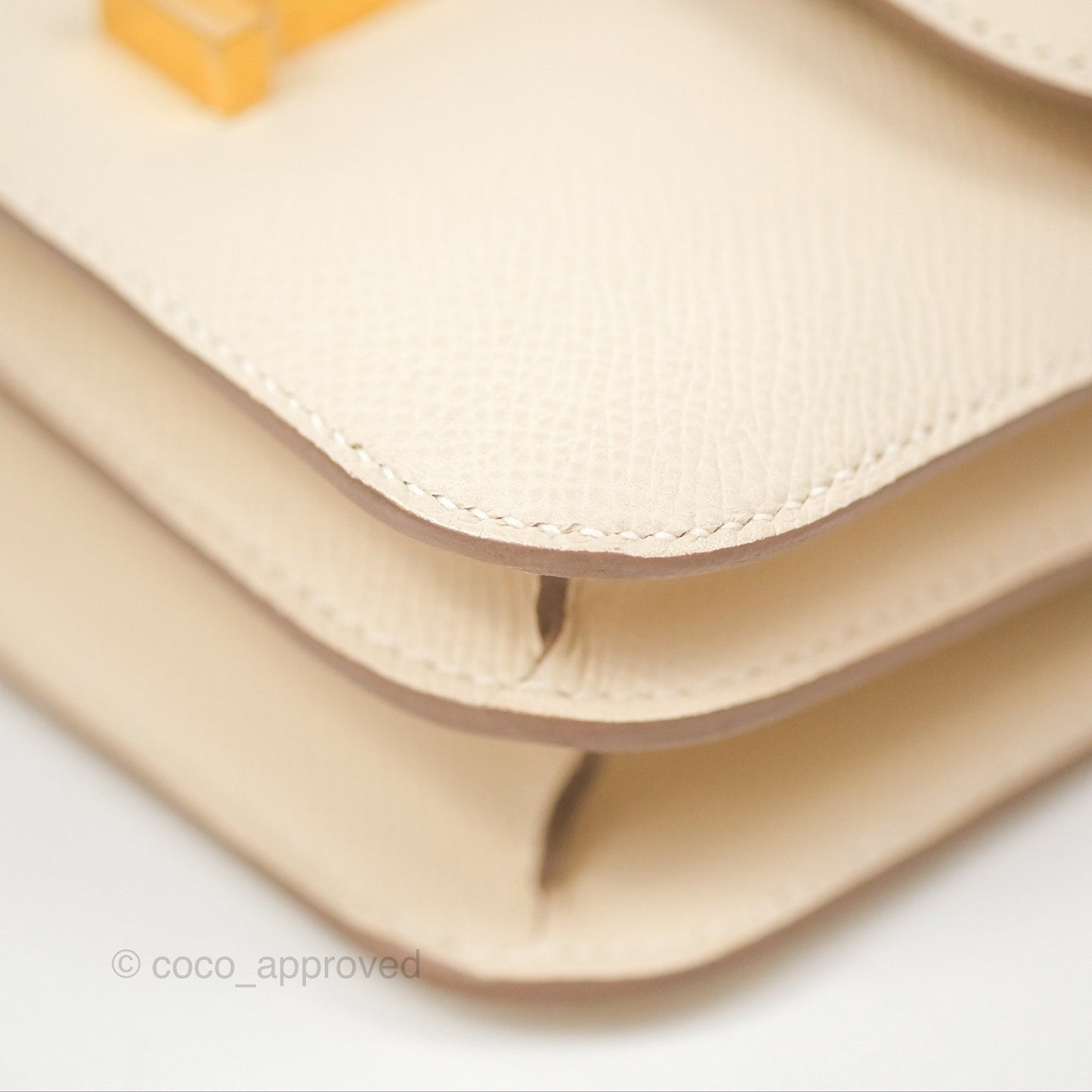 Hermès Constance Mini 18cm Craie Epsom Gold Hardware