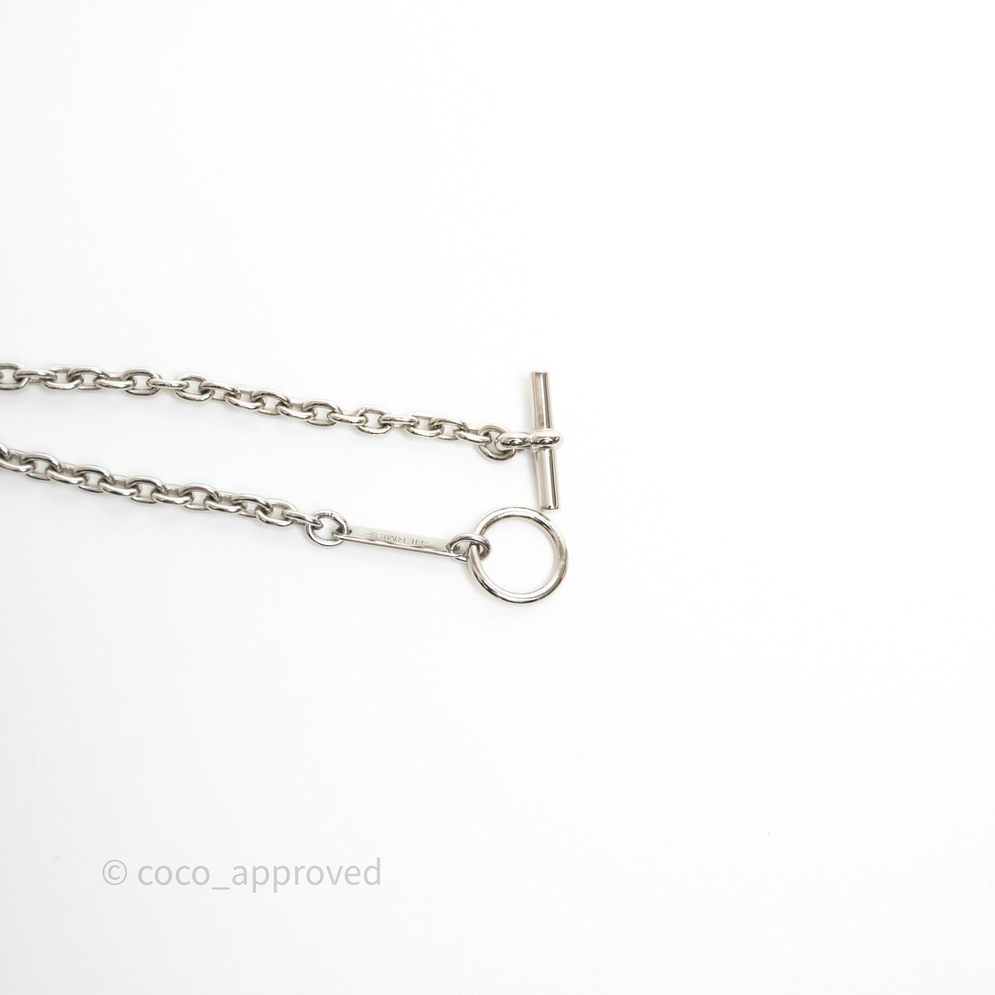 Hermes Carrousel Necklace Horn & Lacquered Palladium Hardware