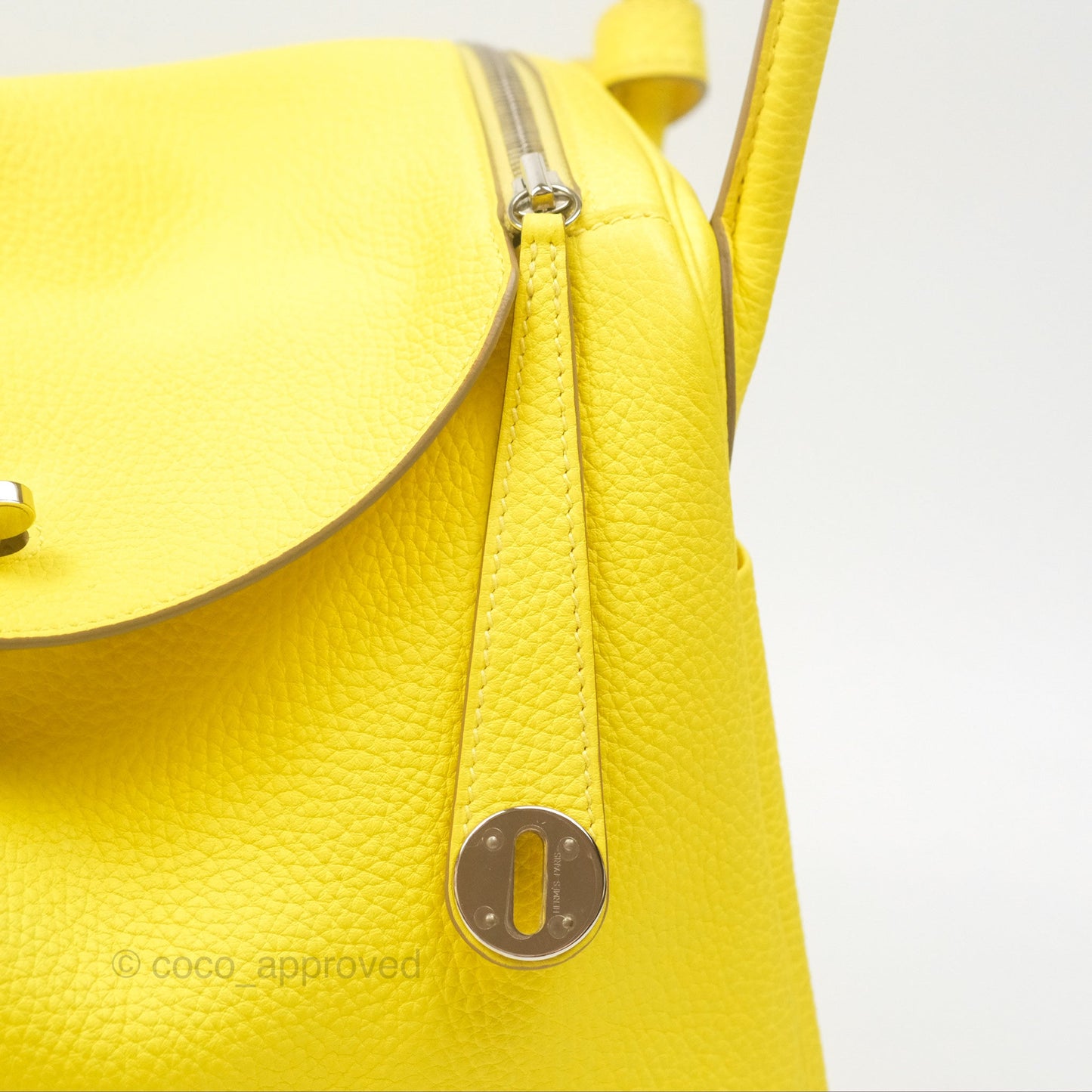 Hermès Lindy 30 Celemence Lime 9R Palladium Hardware