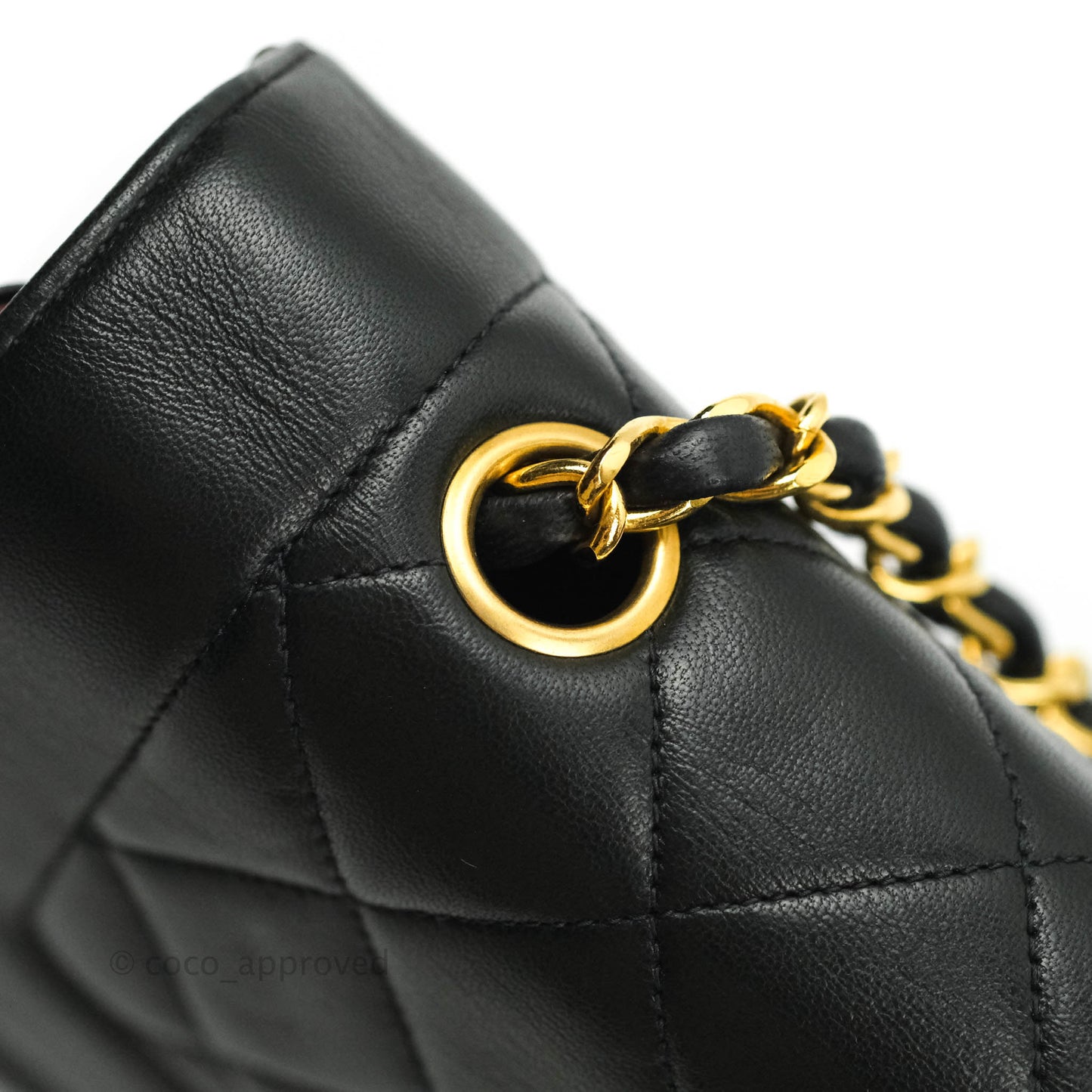 Chanel Black Quilted Lambskin Small Vintage Classic Diana Flap Bag