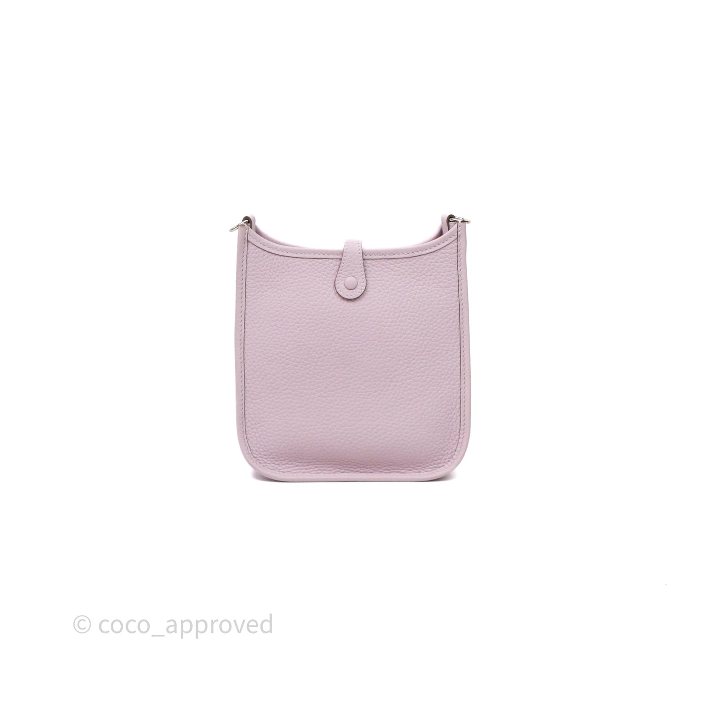 Hermes Mini Evelyne 16 Mauve Pâle 09 Clemence Palladium Hardware