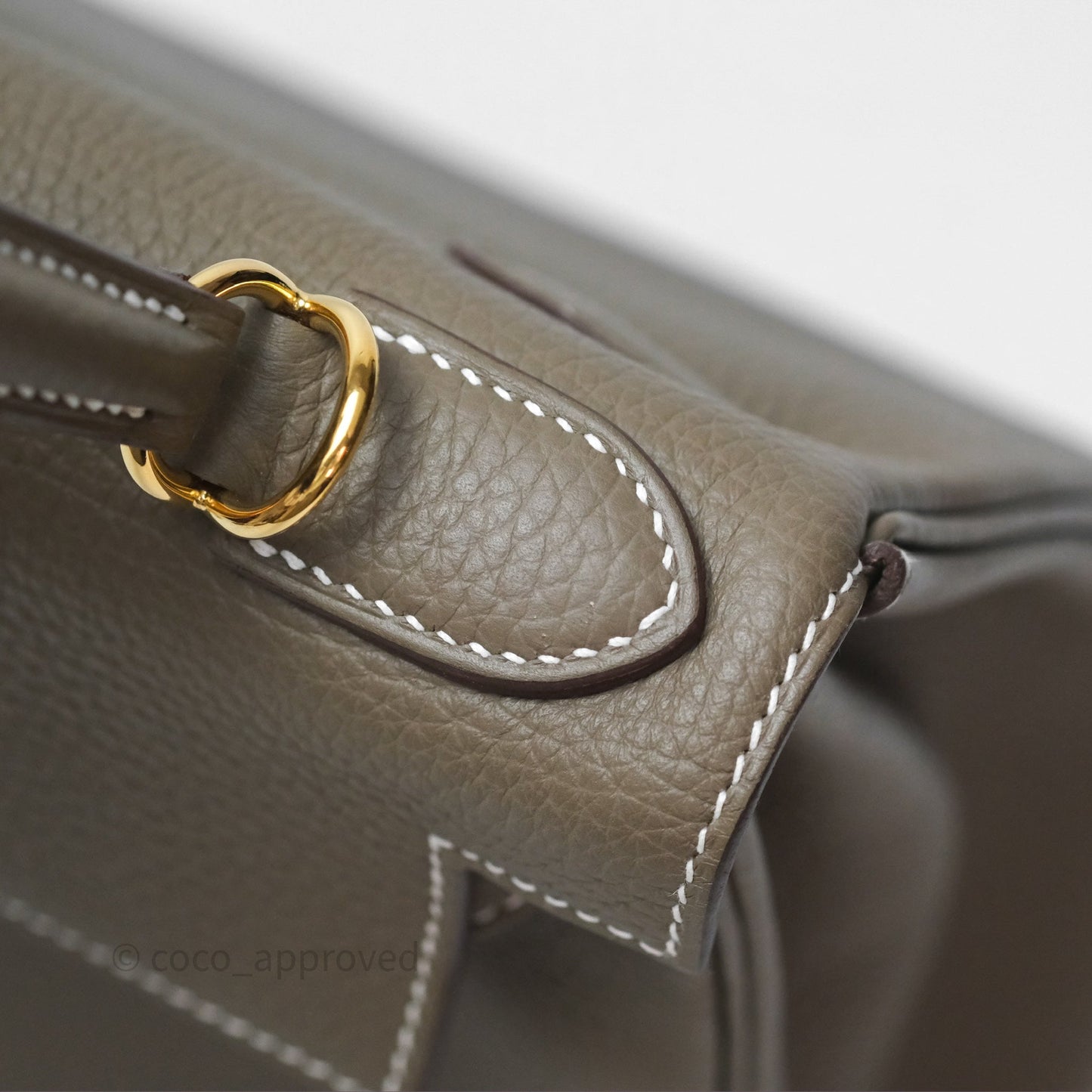 Hermès Kelly II 28 Retourne Etoupe 18 Clemence Gold Hardware