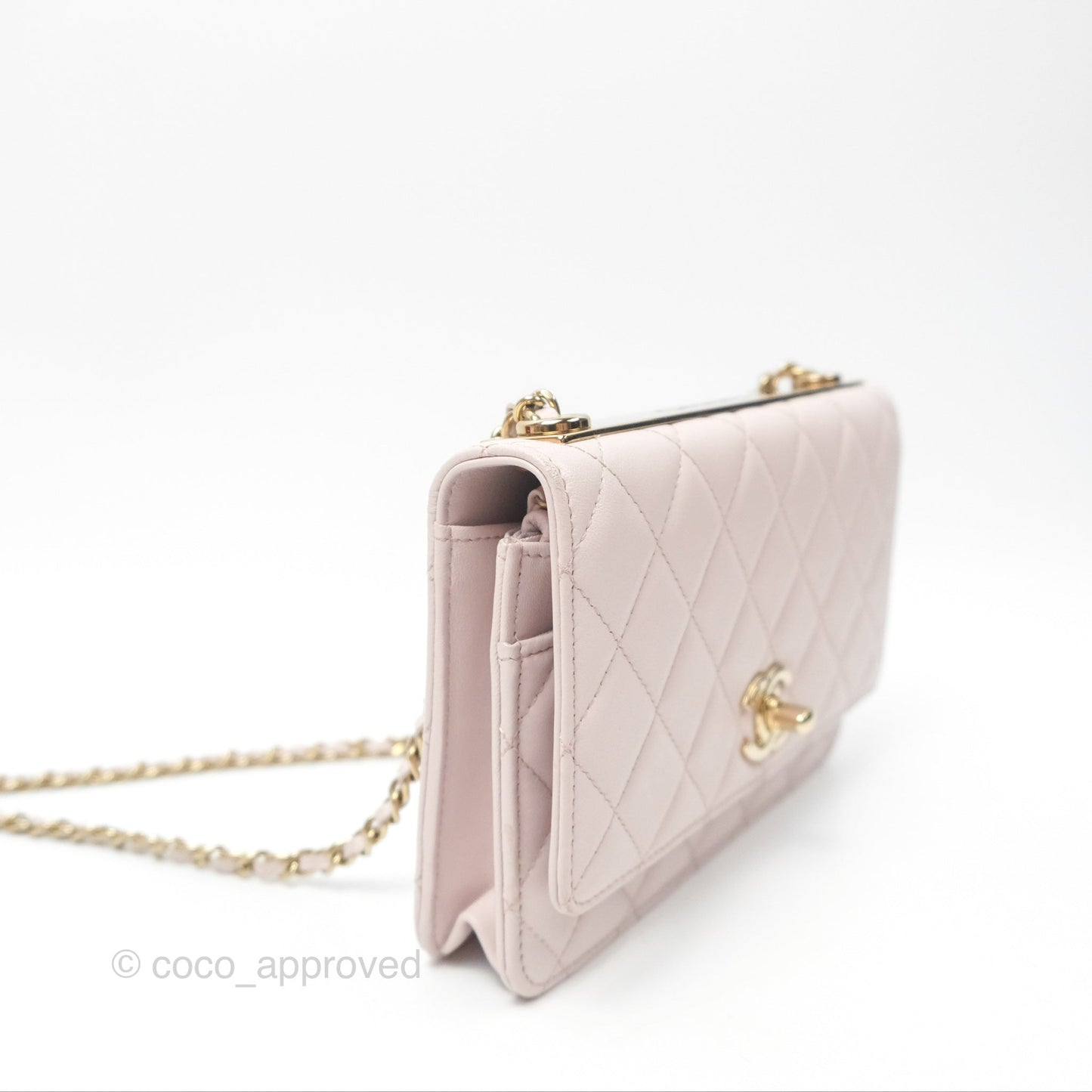 Chanel Trendy CC WOC Quilted Pink Lambskin Gold Hardware