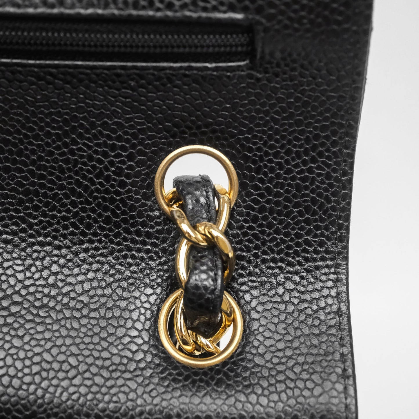Chanel Jumbo Double Flap Black Caviar Gold Hardware⁣⁣