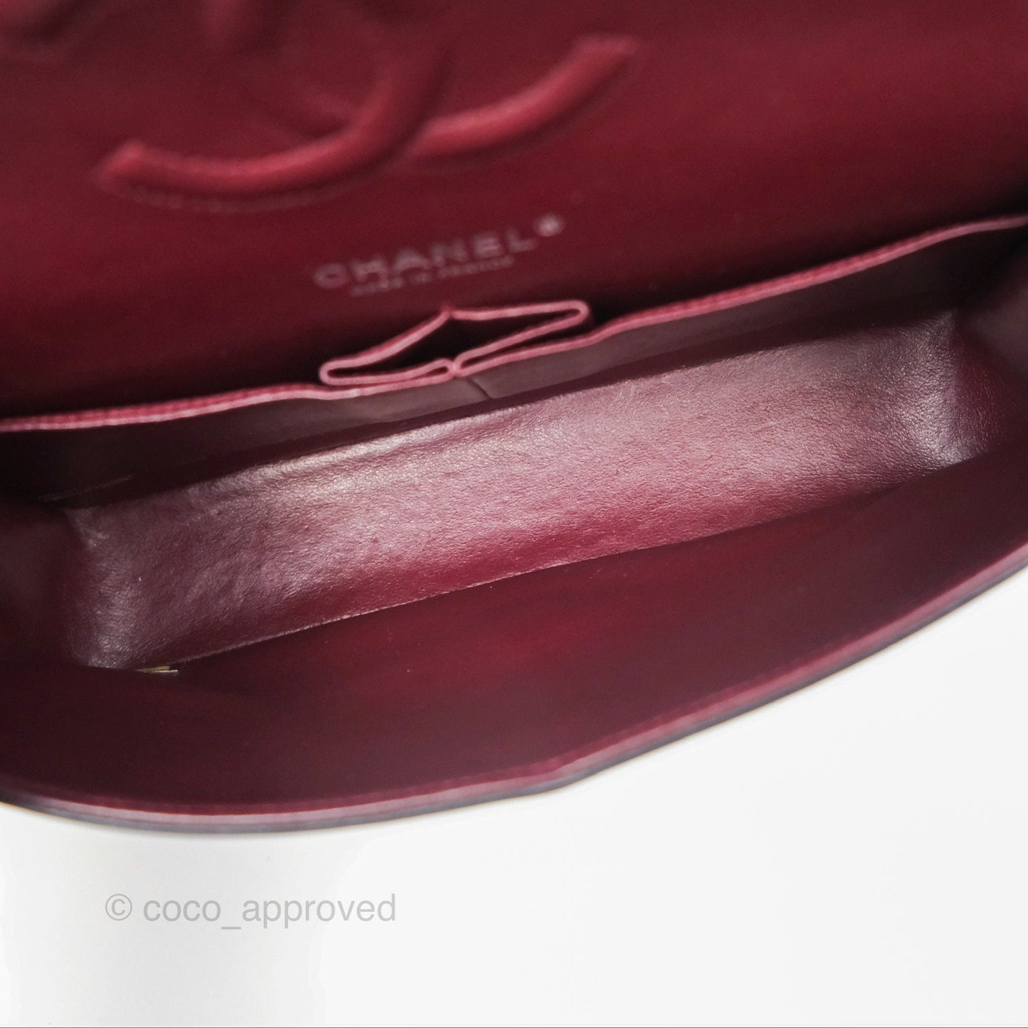 Chanel Classic M/L Medium Flap Quilted Black Lambskin Silver Hardware