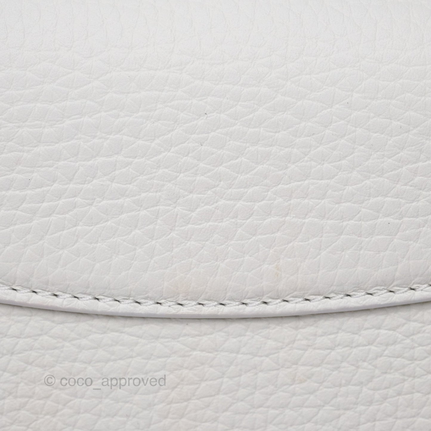 Louis Vuitton Taurillon Capucines BB Snow
