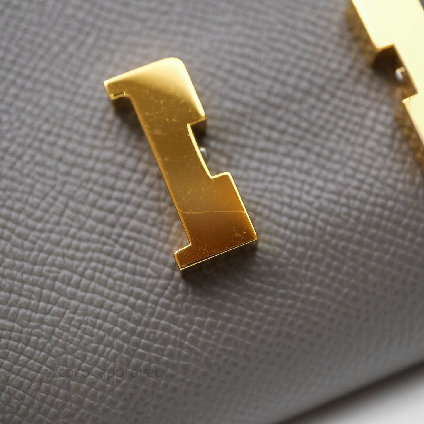 Hermès Constance Long To Go Wallet Gris Meyer 0L Epsom Gold Hardware