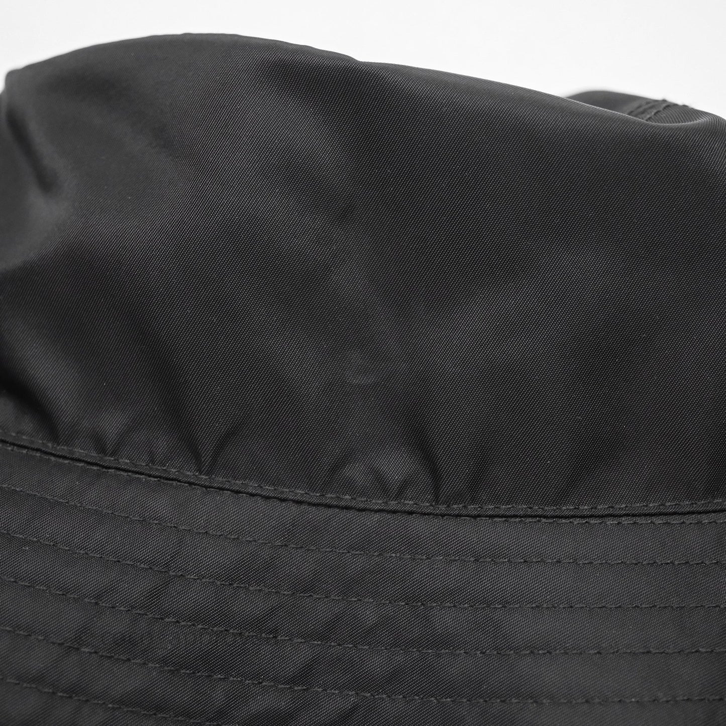 Prada Re-Nylon Logo Bucket Hat Black