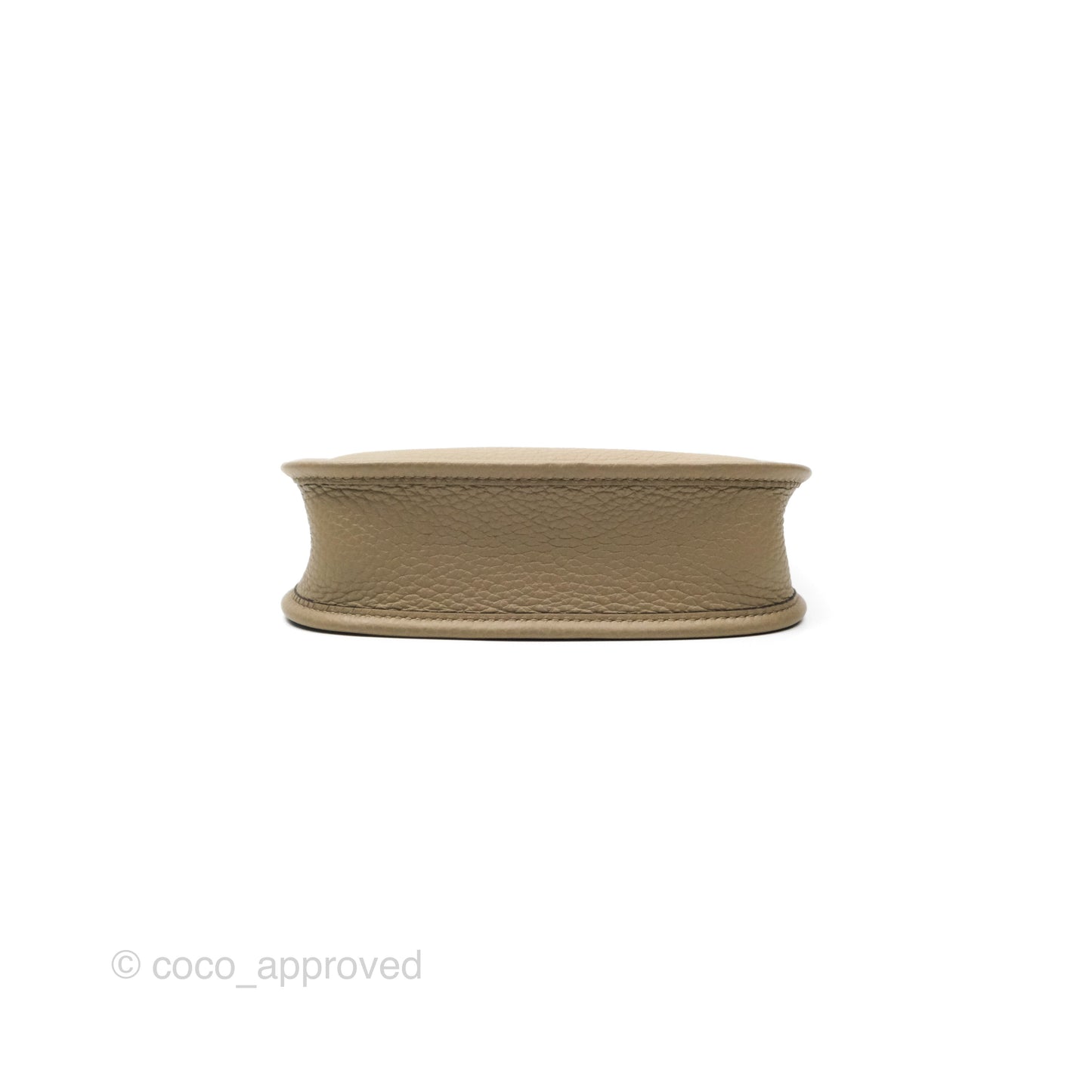 Hermès Mini Evelyne 16 Beige Marfa 8Q Clemence Gold Hardware