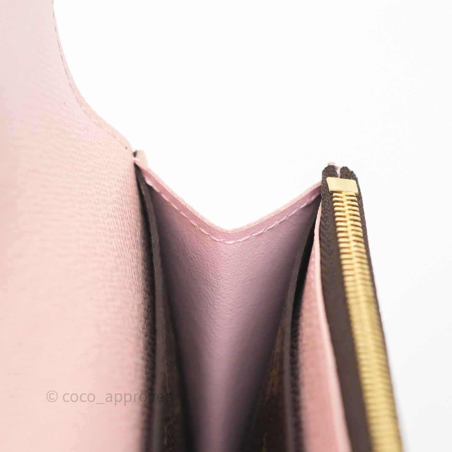 Louis Vuitton Emilie Wallet Monogram Rose Ballerine