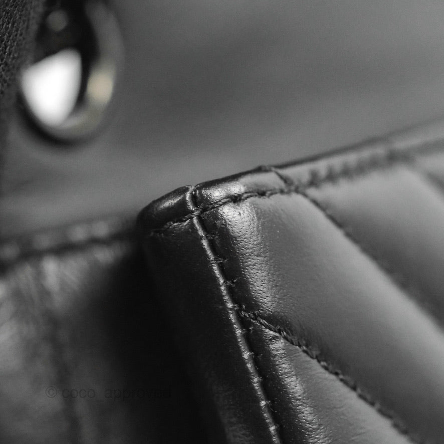 Chanel Mini Reissue 224 So Black Chevron Calfskin