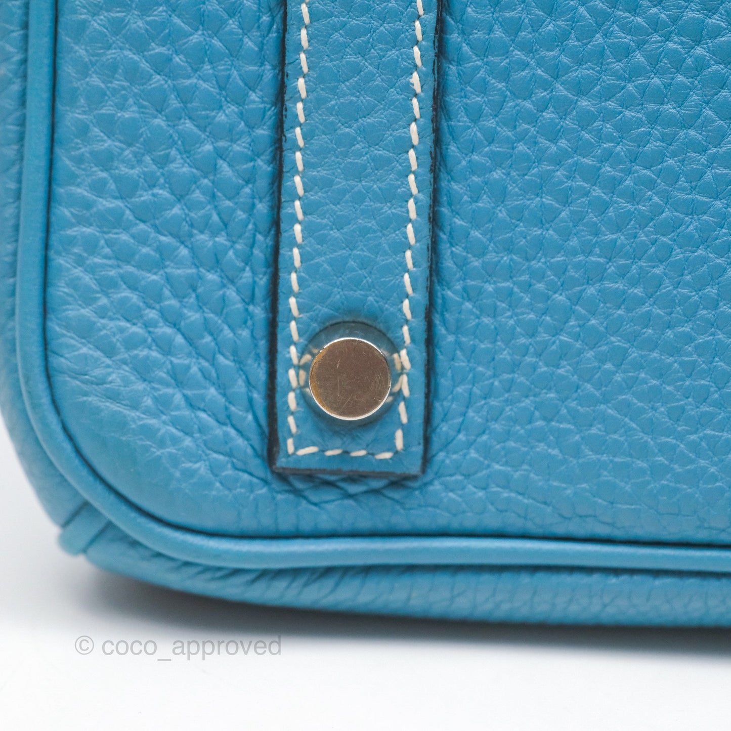 Hermès Birkin 30 Blue Jean Togo Palladium Hardware