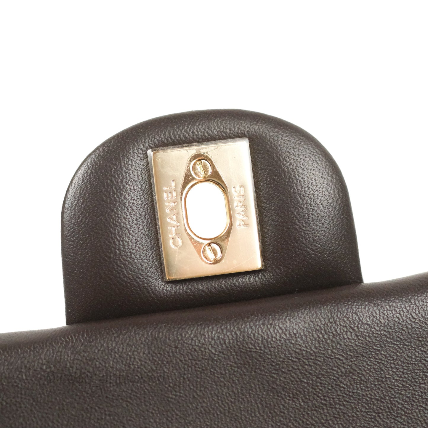 Chanel Quilted Mini Rectangular Chocolate Brown Lambskin Gold Hardware
