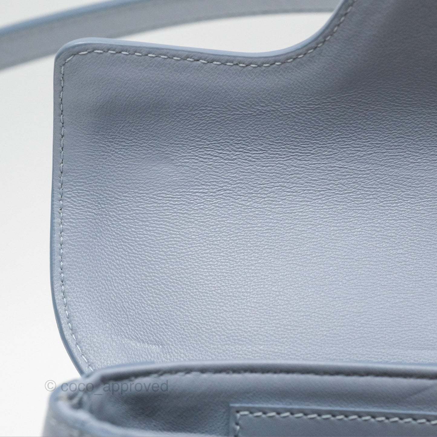 Celine Small Besace 16 Arctic Blue Natural Calfskin