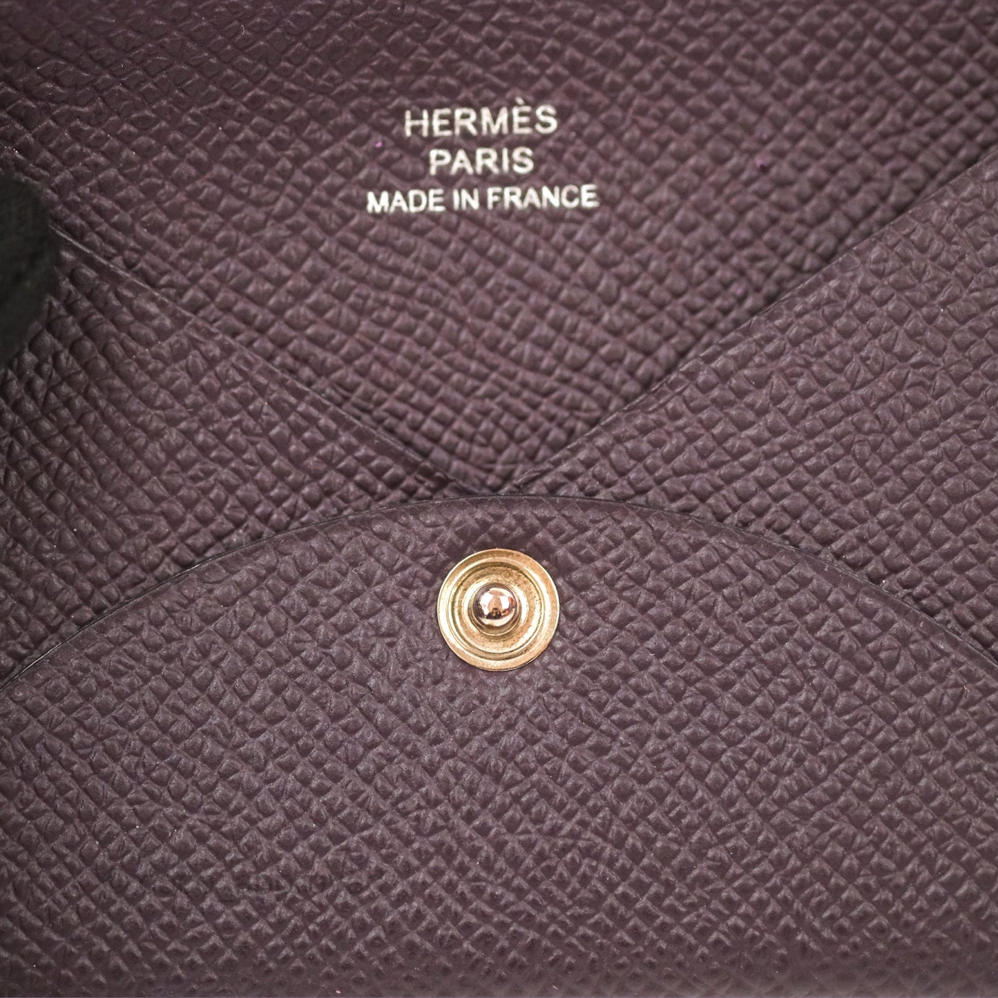 Hermès Calvi Card Holder Rouge Sellier Epsom