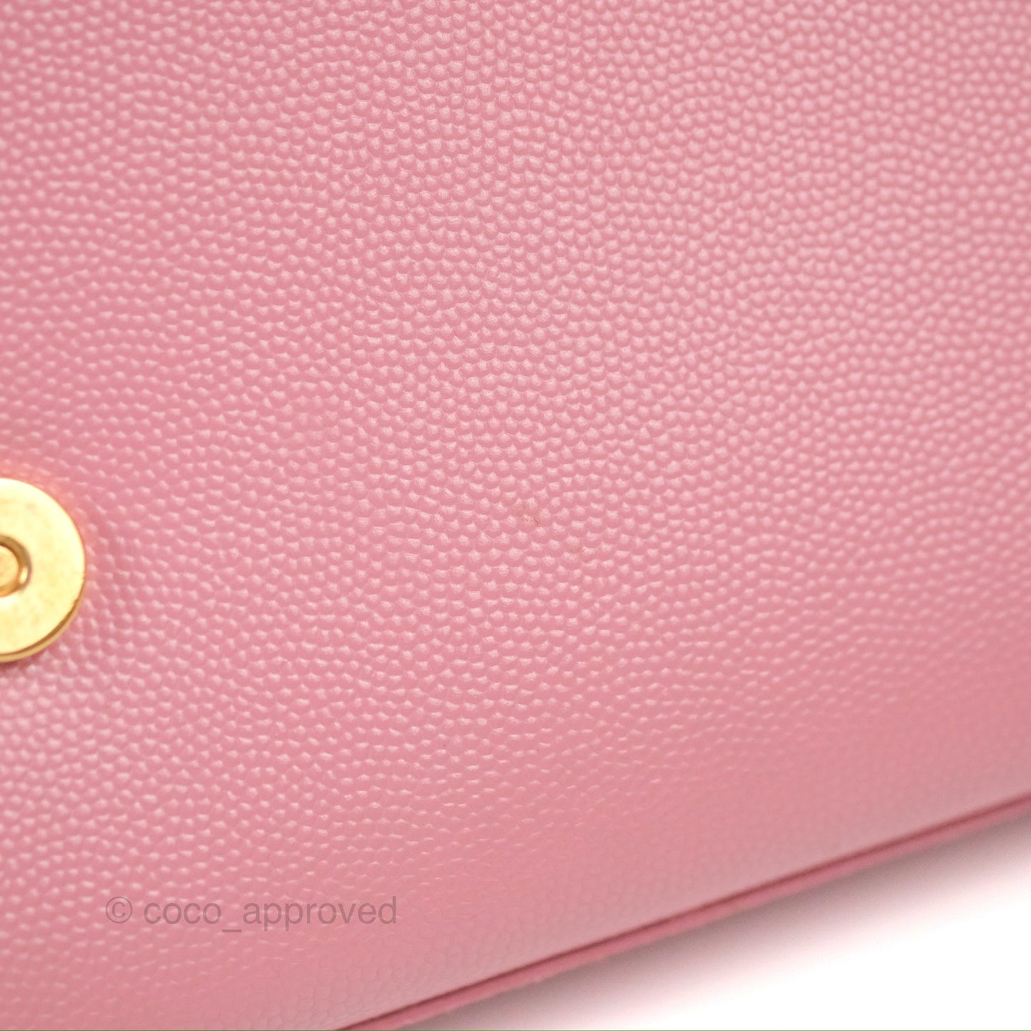 Saint Laurent Medium Classic Monogram Kate Pink Grained Calfskin