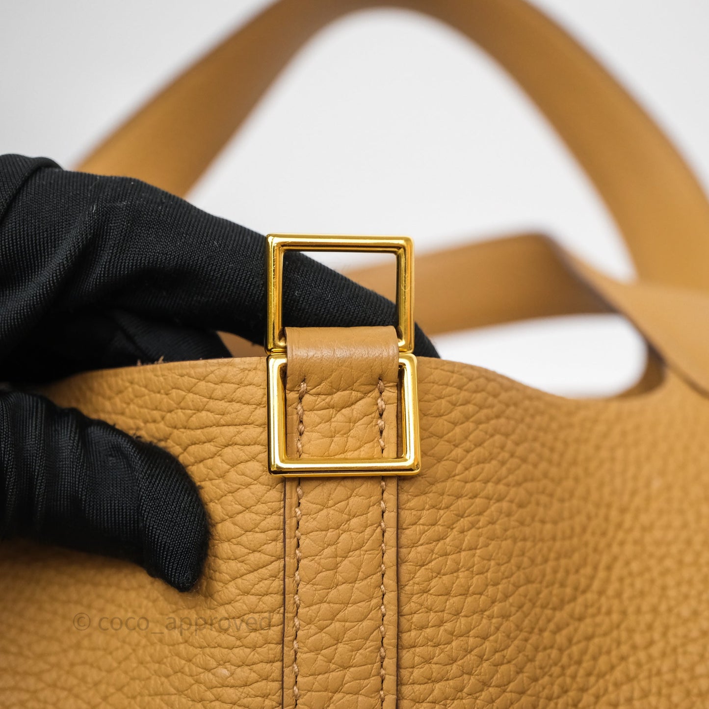 Hermès Picotin 22 Biscuit 4B Clemence Gold Hardware