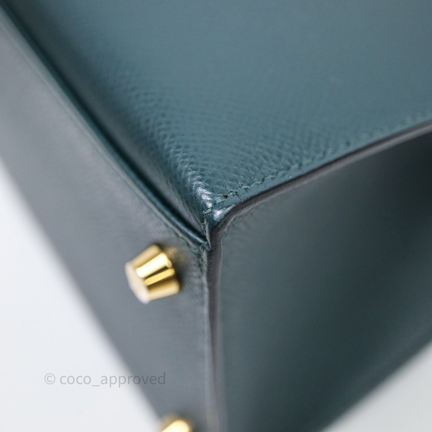 Hermès Kelly 28 6O Vert Cyprès Epsom Gold Hardware
