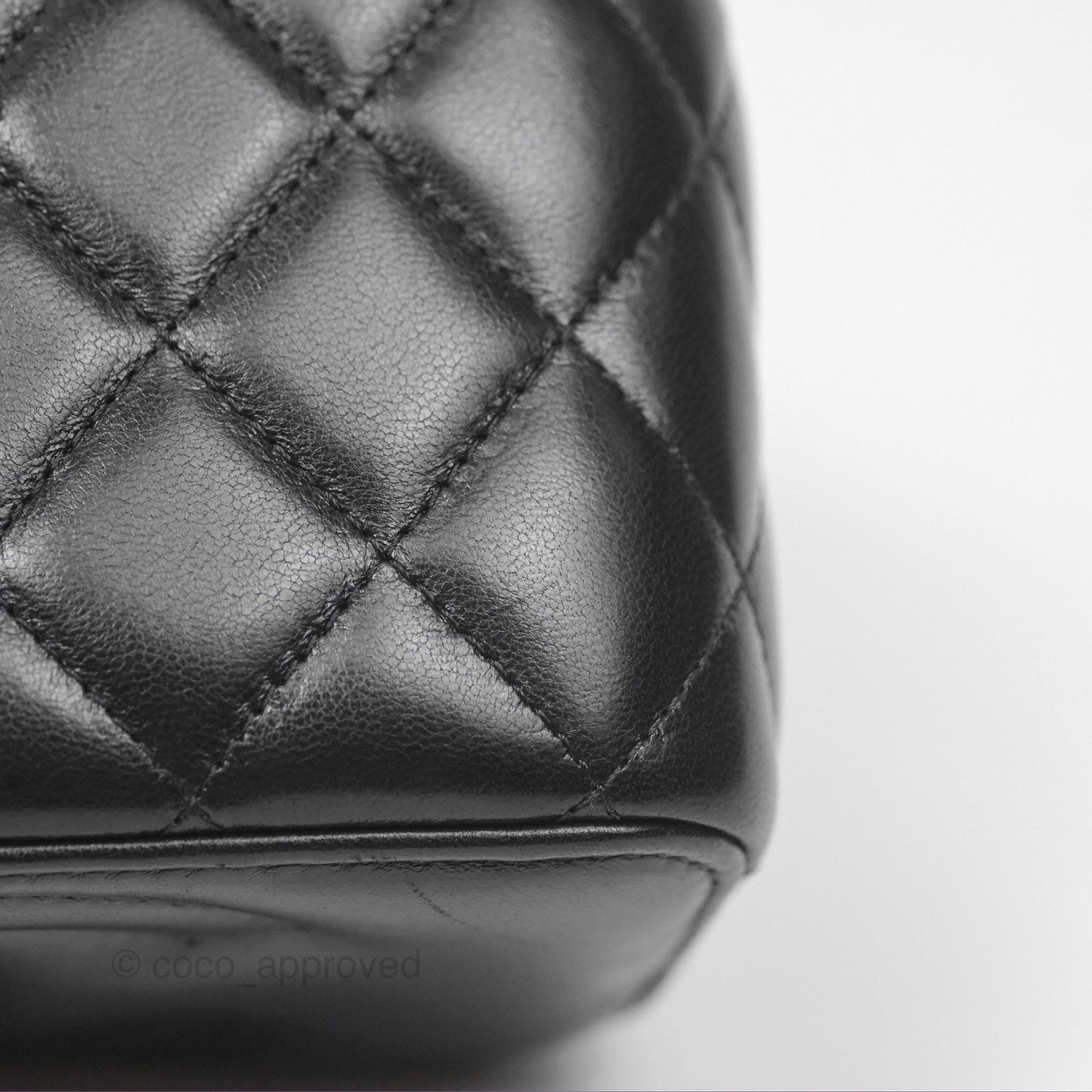Chanel All Slide Vanity with Adjustable Chain Black Lambskin Aged Gold Hardware