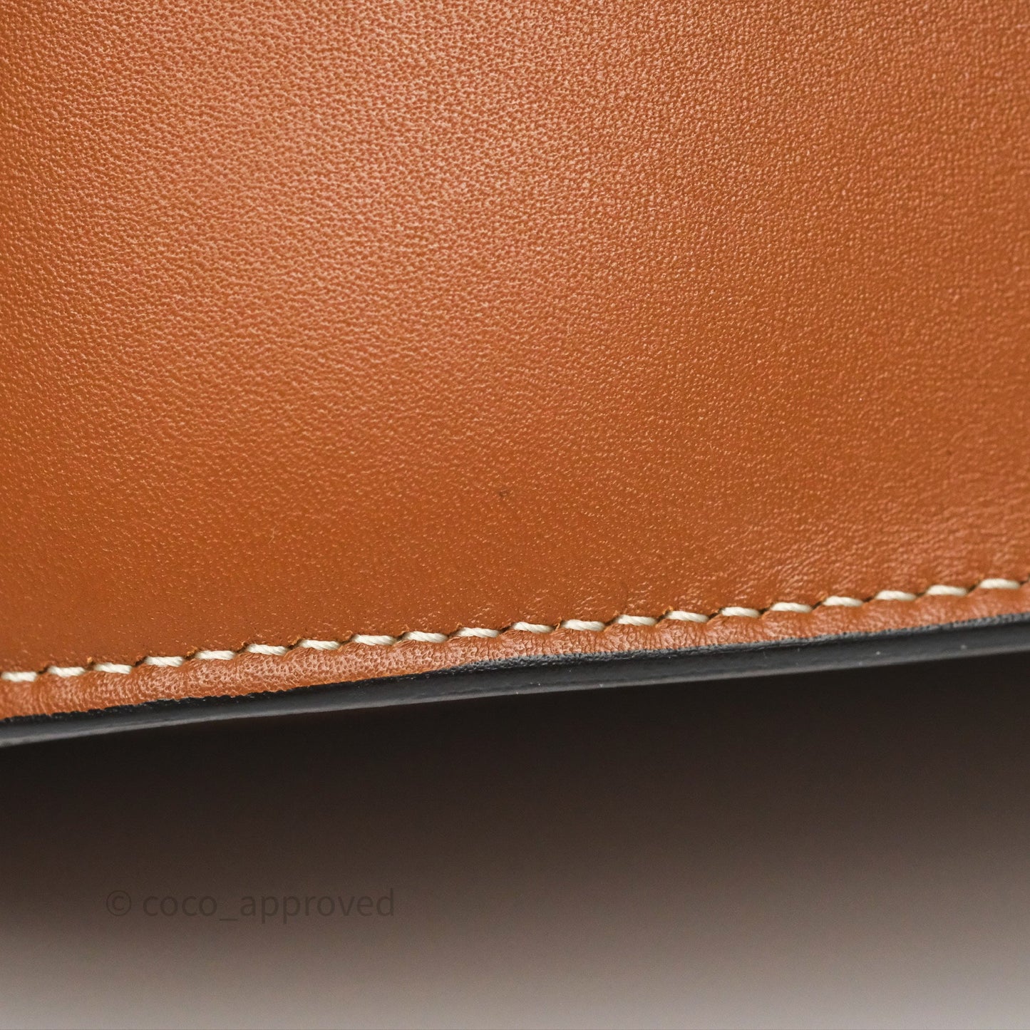 Celine Gold Studs Folco Cuir Triomphe in Smooth Calfskin Tan