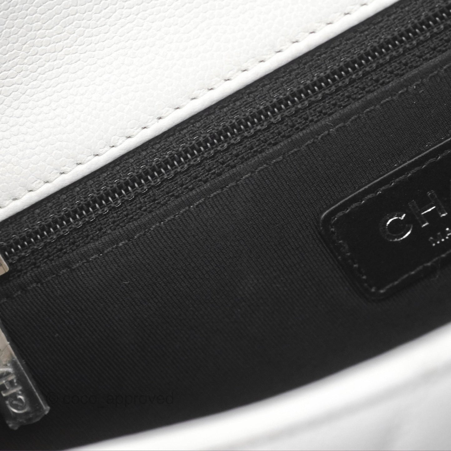 Chanel Quilted My Everything Medium Flap Bag White Caviar Incognito Hardware