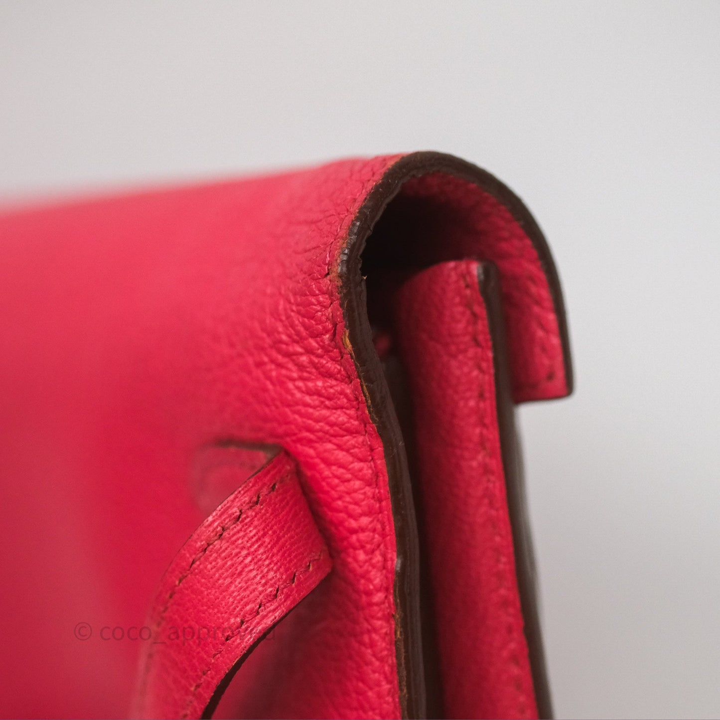 Hermès Kelly Wallet Pink Chevre Mysore Palladium Hardware