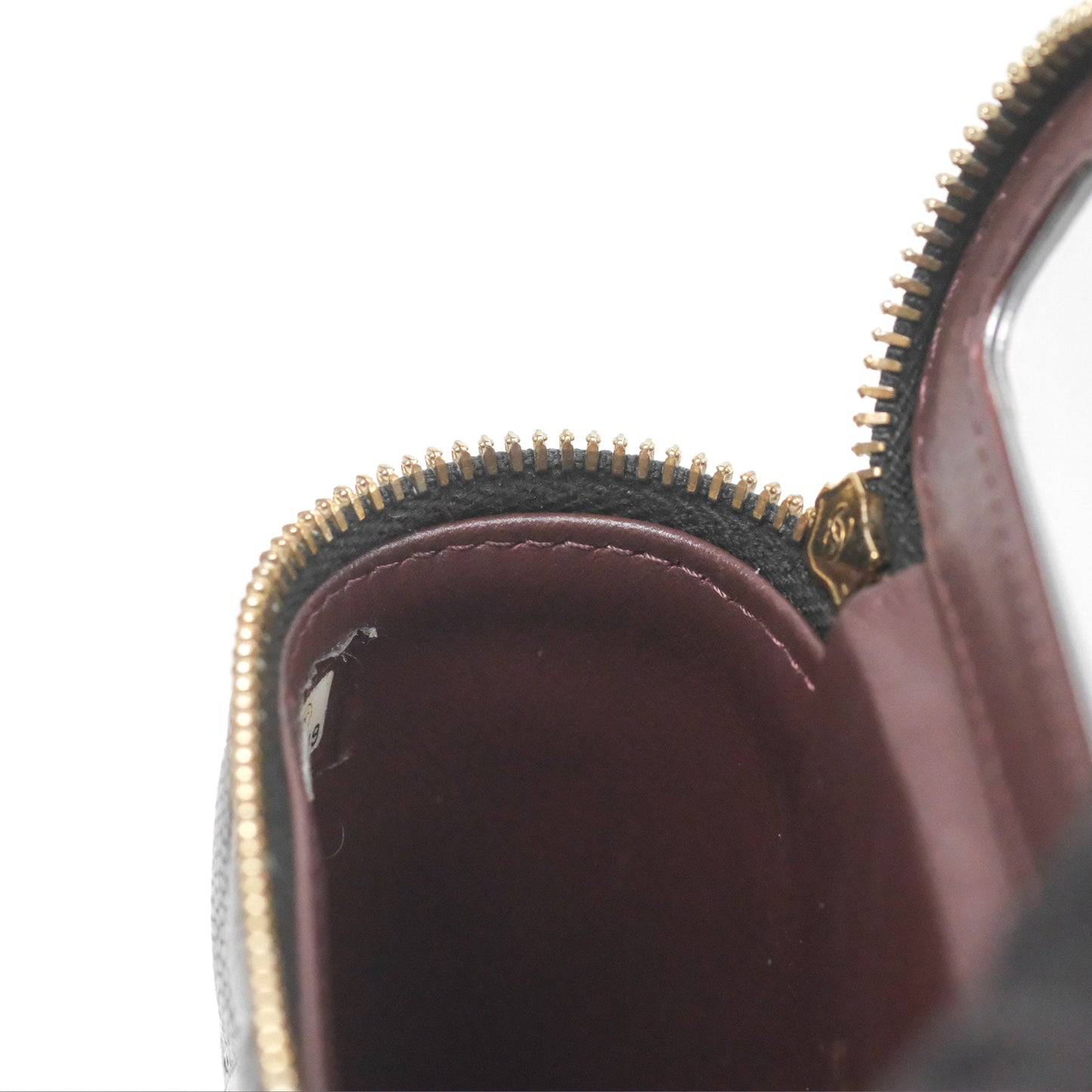 Chanel Classic Mini Vanity With Chain Black Caviar Gold Hardware
