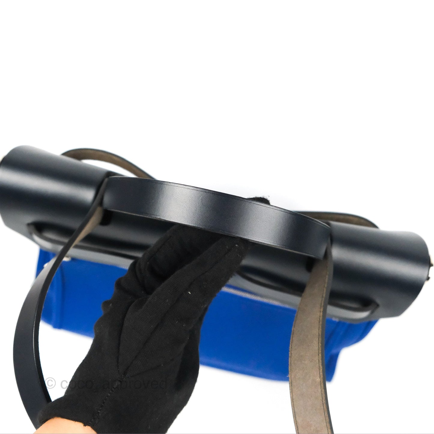 Hermès Herbag Zip 31 Bleu Électrique & Bleu Indigo Canvas Palladium Hardware