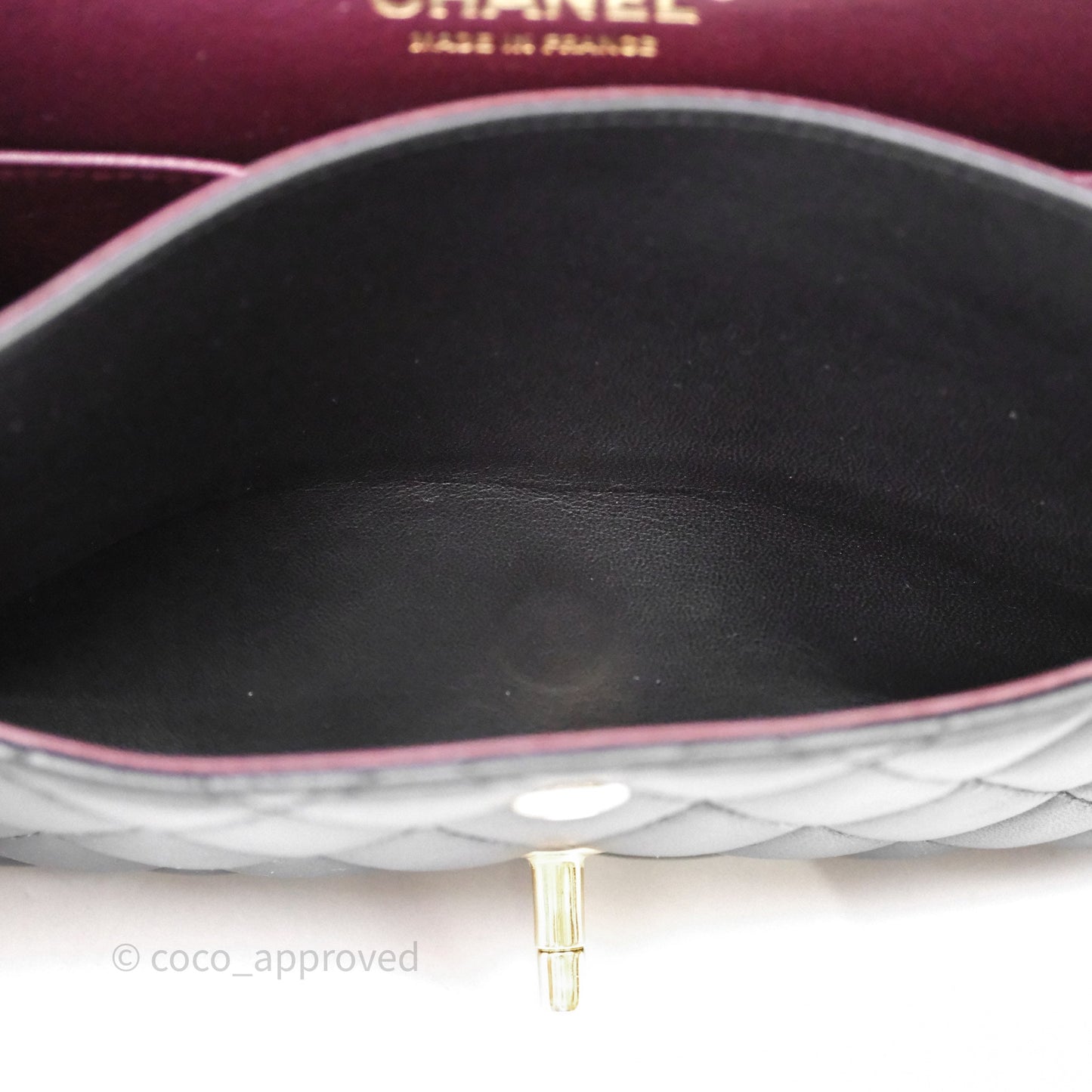 Chanel Classic M/L Medium Flap Quilted Black Lambskin Gold Hardware