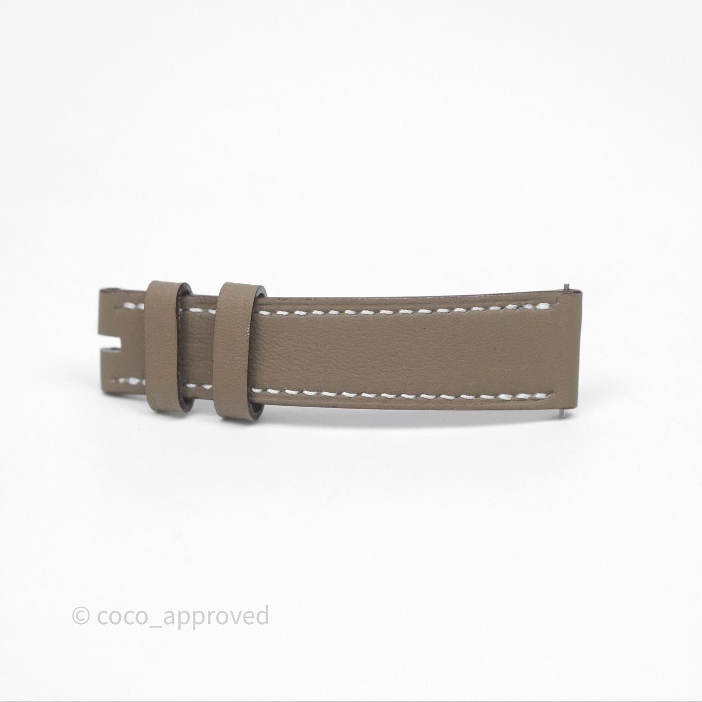 Hermès Heure H Watch Small Model 25mm Diamond Brown Swift Palladium Hardware