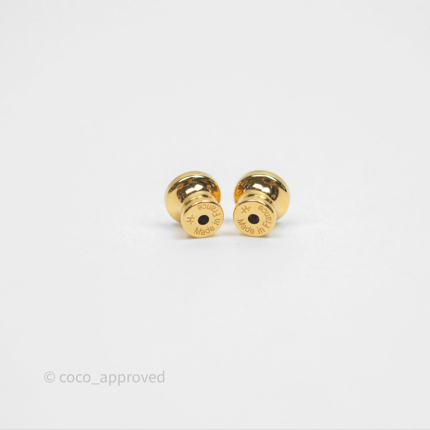 Hermès Mini Pop H Earrings New Gold A9 Gold Hardware