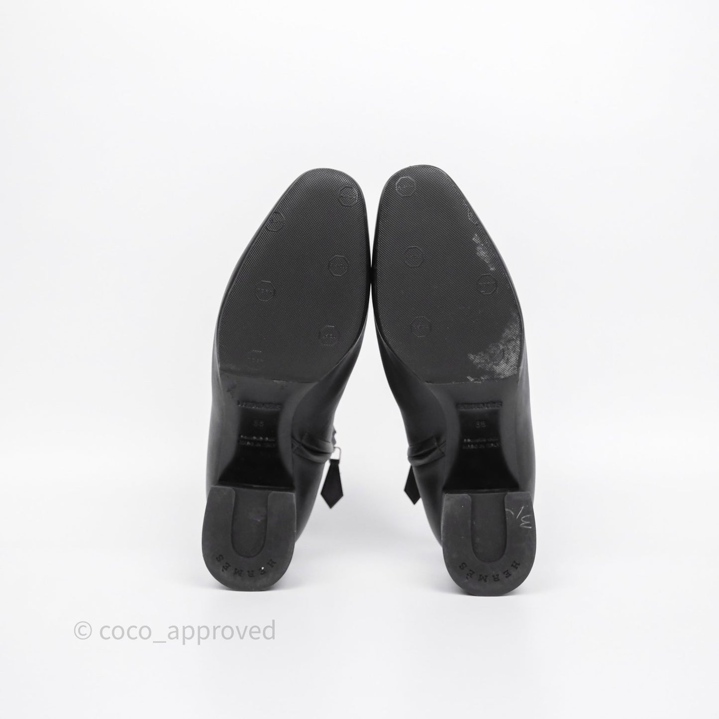Hermès Ankle Boots Black Size 38
