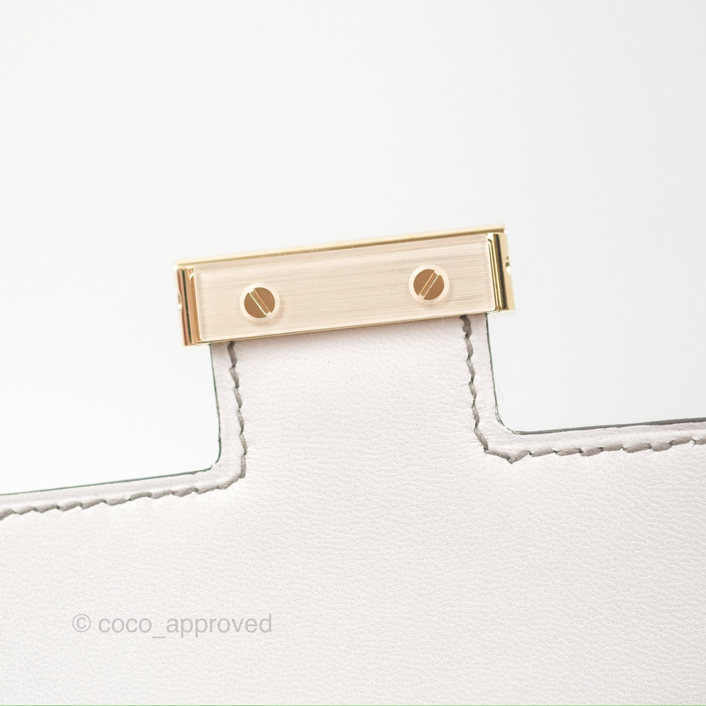 Hermès Constance Mini 18cm Mirror Gris Meyer 0L/Gris Pale M4 Evercolor Gold Hardware