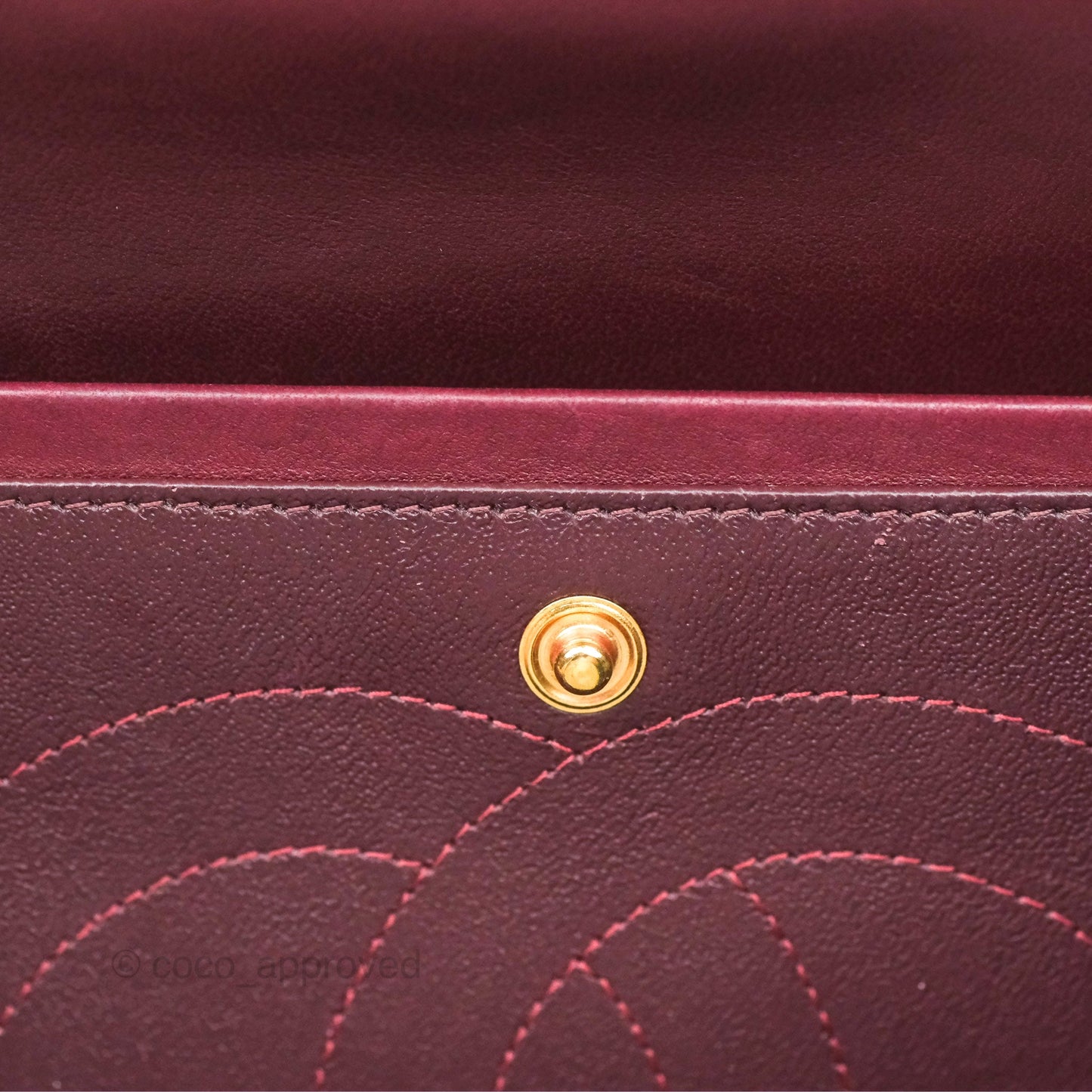 Chanel Jumbo Double Flap Burgundy Lambskin Gold Hardware