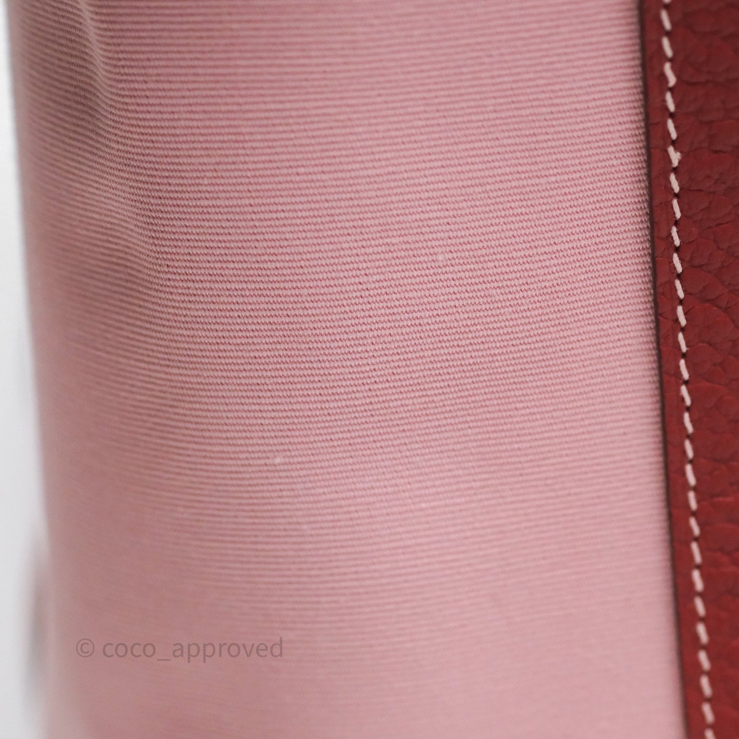 Hermès Garden Party 30 Canvas Rose Sakura 3Q/ Rouge Duchesse 2V