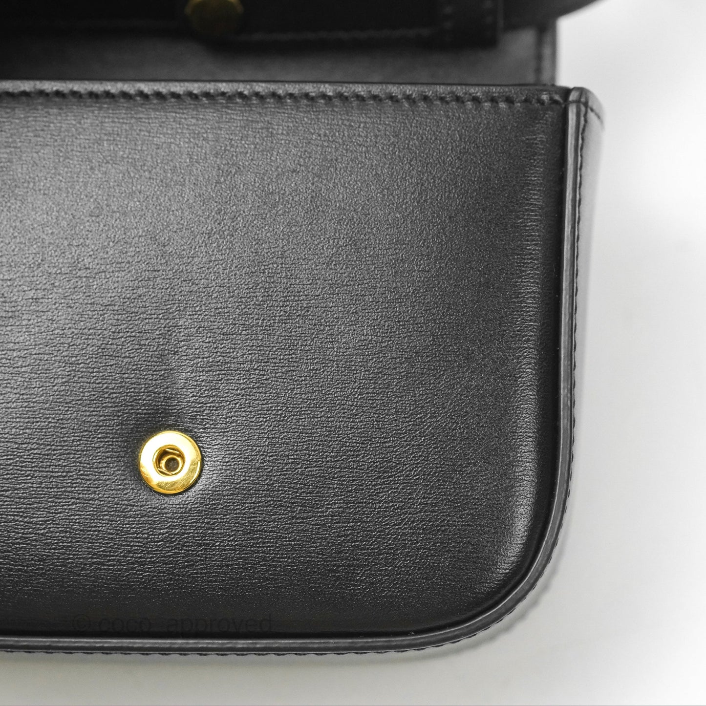 Celine Mini Triomphe Shiny Calfskin Black