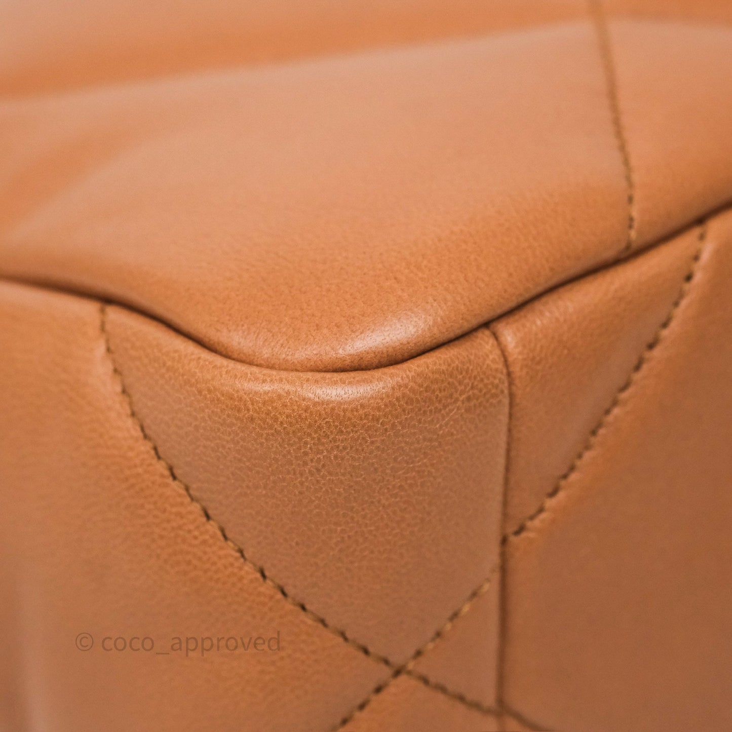 Chanel 19 Small Caramel Dark Beige Brown Mixed Hardware