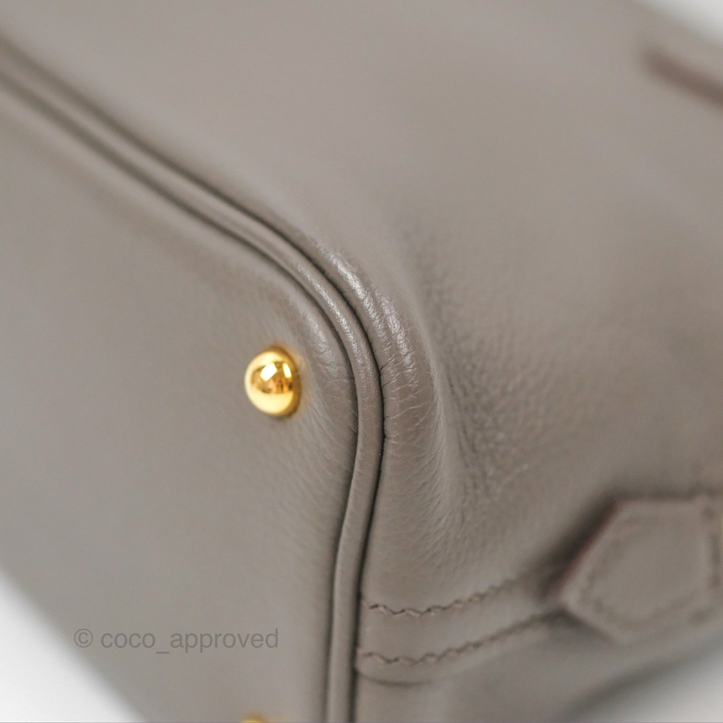 Hermès Bolide Mini 1923 Gris Etain 8F Evercolor Gold Hardware