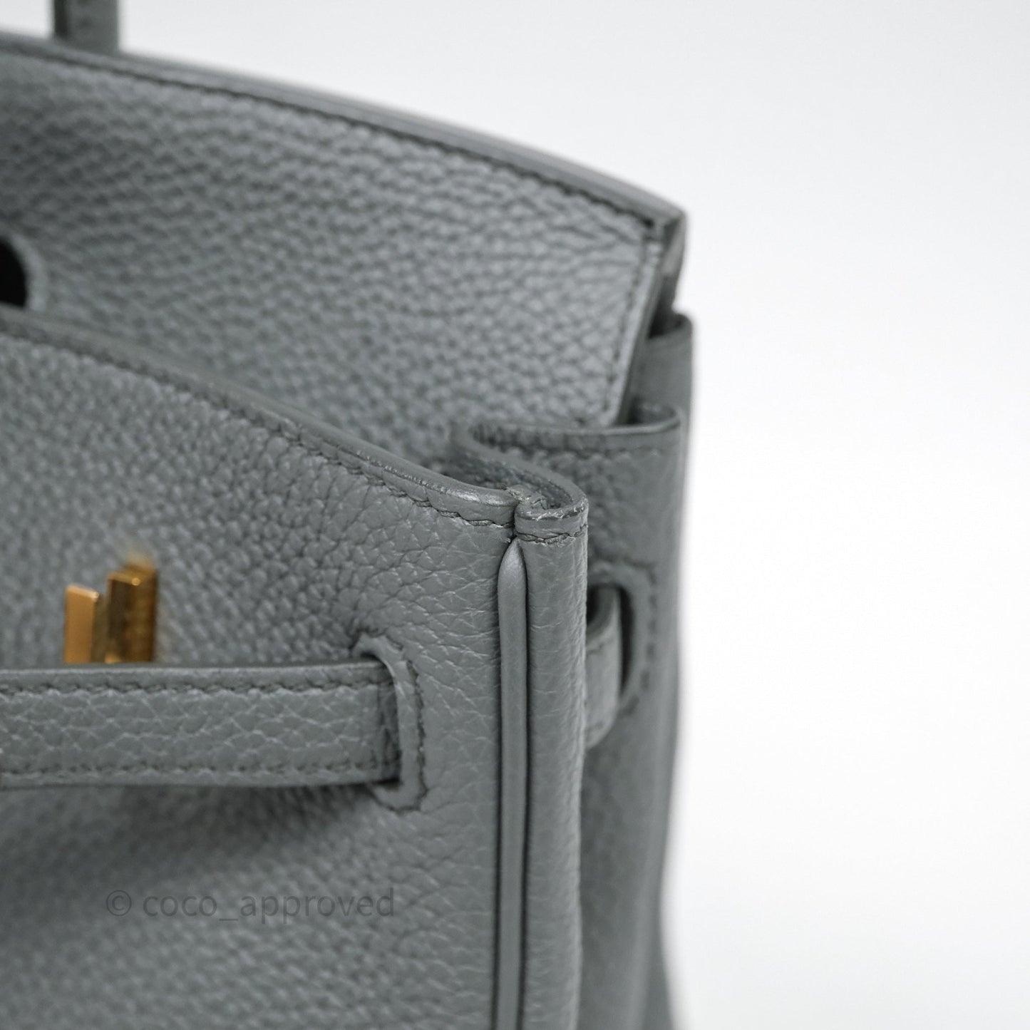Hermes Birkin 25 Vert Amande Togo Gold Hardware