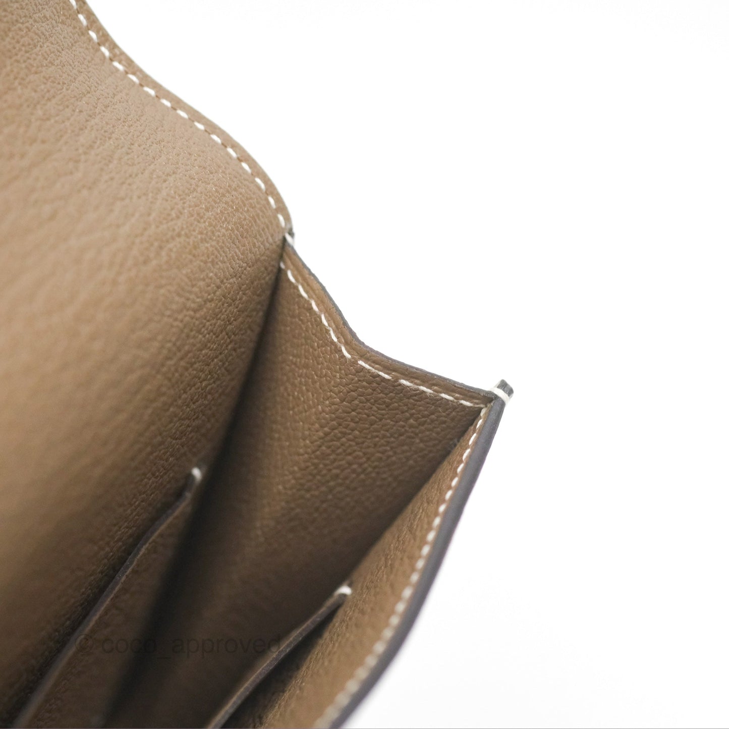 Hermès Roulis Slim Wallet Etoupe Chevre Mysore Palladium Hardware