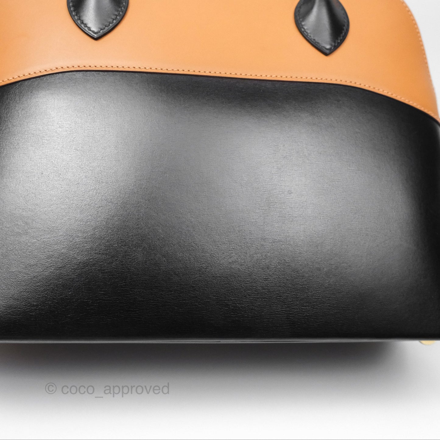 Hermès Bolide 31 Noir 89 / Natural Box Leather Gold Hardware