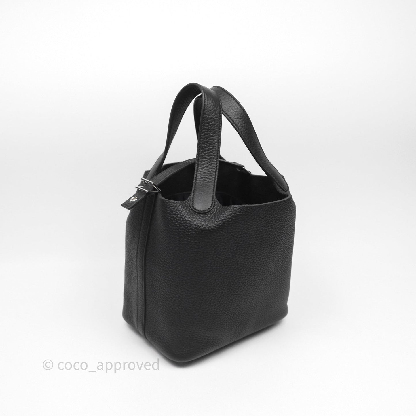 Hermès Picotin 18 Black Noir 89 Clemence Palladium Hardware